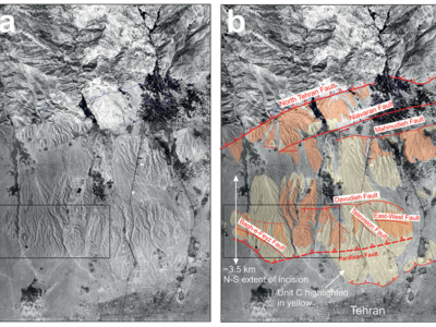 Study of Pardisan active fault and estimating its slip rate in NW Tehran