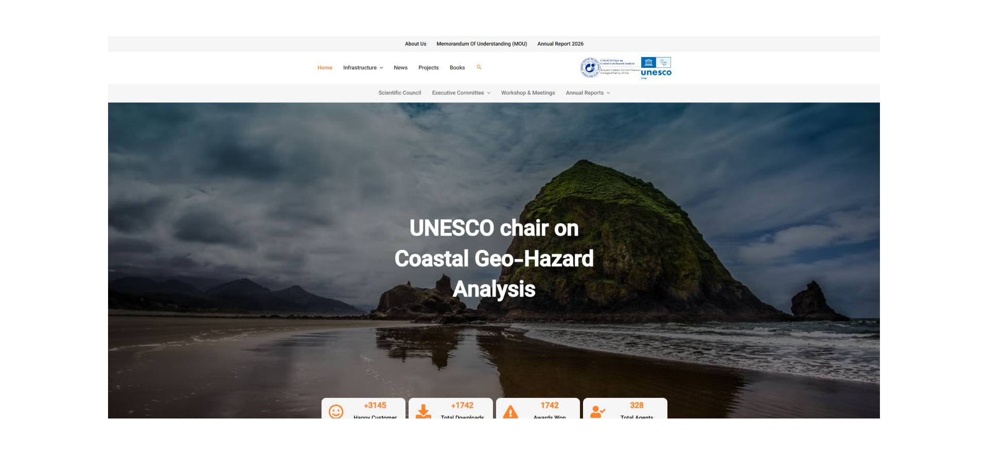 سایت کرسی یونسکو در مخاطرات زمین شناختی ساحلی با هاست داخلی و آدرس https://fa.unescoiran.com در دسترس قرار گرفت