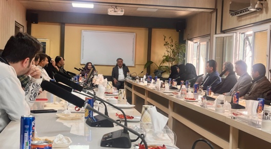 دیدار نوروزی رئیس محترم سازمان زمین‌شناسی و اکتشافات معدنی کشور و ریاست محترم پژوهشکده با اعضای هیات علمی، مدیران و جمعی از کارکنان ستادی پژوهشکده علوم زمین
