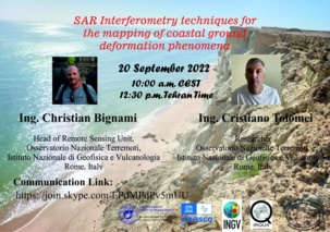 وبینار: SAR Interferometry techniques for the mapping of coastal ground deformation phenomena