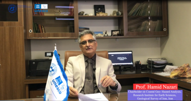 دکتر حمید نظری رئیس هیئت کرسی یونسکو در مخاطرات زمین شناختی سواحل ساحلی، پژوهشکده علوم زمین، سازمان زمین شناسی، ایران، ایران