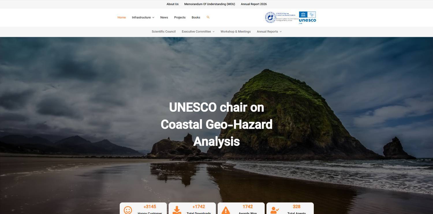 سایت کرسی یونسکو در مخاطرات زمین شناختی ساحلی با هاست داخلی و آدرس https://fa.unescoiran.com در دسترس قرار گرفت