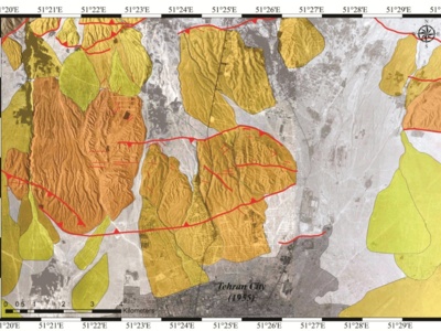 مطالعه گسلههاي فعال و نهشتههاي کواترنري در گستره تهران بزرگ