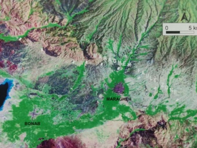 نقشه لرزه زمین ساخت گستره شمال باختری کشور
